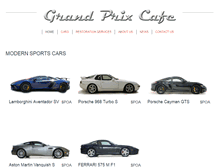 Tablet Screenshot of grandprixcafe.com